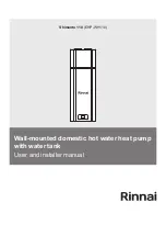 Rinnai EHP-WH110 User'S And Installer'S Manual предпросмотр