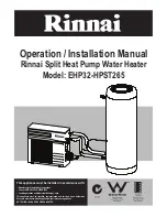 Rinnai EHP32-HPST265 Installation Manual предпросмотр