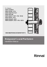 Rinnai ENERGYSAVER RHFE-308FTR Installation Manual preview