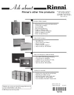 Preview for 56 page of Rinnai EX17 Owner'S Operating & Installation Manual