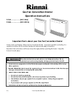 Preview for 10 page of Rinnai FC510 Installation And Operation Manual