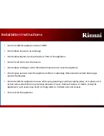 Предварительный просмотр 9 страницы Rinnai FC510N User Manual