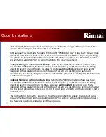 Предварительный просмотр 11 страницы Rinnai FC510N User Manual