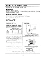 Preview for 8 page of Rinnai Galaxie MkII Operating Information And Installation Instructions