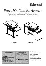 Preview for 1 page of Rinnai GT4SFD Operating And Assembly Instructions Manual