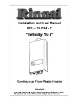 Предварительный просмотр 1 страницы Rinnai Infinity 16 i Installation And User Manual