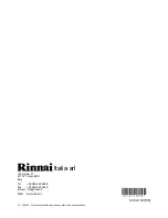 Preview for 44 page of Rinnai Infinity 20 External Operation And Installation Manual