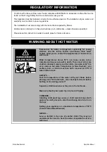 Preview for 3 page of Rinnai Infinity HD250 Operation & Installation Manual