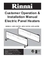 Rinnai JEPH-10DTW Customer Operation & Installation Manual preview