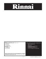 Preview for 12 page of Rinnai JEPH-10DTW Customer Operation & Installation Manual