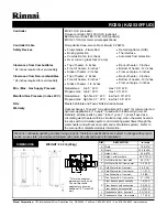 Preview for 2 page of Rinnai KA2530FFUD Specifications