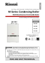 Rinnai M Series Installation And Operation Manual preview
