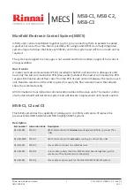 Preview for 1 page of Rinnai MSB-C3 Installation Instructions Manual