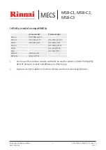 Preview for 3 page of Rinnai MSB-C3 Installation Instructions Manual