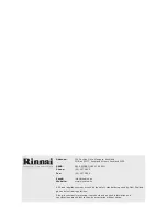 Предварительный просмотр 24 страницы Rinnai Neo RIB2310L Operation Manual