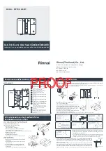 Rinnai NIPPON 600MP Manual preview
