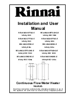 Rinnai R E U - K M2635FFUDHD-E Installation And User Manual preview