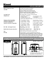 Предварительный просмотр 2 страницы Rinnai R75LSI Specifications