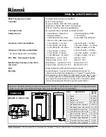 Preview for 2 page of Rinnai R94LSe Specification