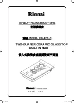 Rinnai RB-12S-C Operating Instructions Manual preview