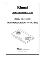 Preview for 1 page of Rinnai RB-2CGS-RM Operating Instructions Manual