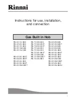 Rinnai RB-3311D-GBS Instruction Manual preview