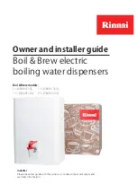 Rinnai RBBW0500 Owner And Installer Manual preview