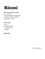 Rinnai RBO-106SIX Operation & Installation Manual preview