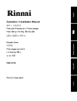 Preview for 1 page of Rinnai RBO-55TIX Operation & Installation Manual