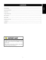 Preview for 3 page of Rinnai RBO-55TIX Operation & Installation Manual