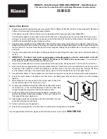 Preview for 1 page of Rinnai RBOX02F Installation Instructions