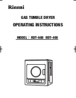 Rinnai RDT-400 Operating Instructions Manual preview