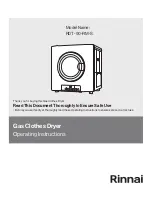 Preview for 1 page of Rinnai RDT-90-RM-S Operating Instructions Manual