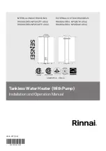 Предварительный просмотр 1 страницы Rinnai REU-NP2530FF-US Installation And Operation Manual