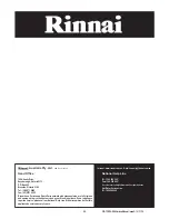 Preview for 53 page of Rinnai REU-VR2426WS Solar 26 Service Manual