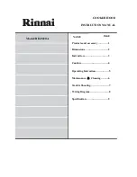 Preview for 1 page of Rinnai RH-9020A Instruction Manual