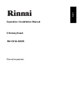 Rinnai RH-C91A-SSVR Operation & Installation Manual preview