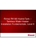 Preview for 1 page of Rinnai RH180 Installation Fundamentals