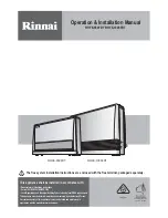 Rinnai RHFE-1005FDT / FT Operation & Installation Manual preview