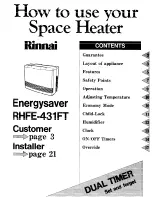 Rinnai rhfe-431ft Instruction Manual preview