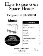 Rinnai RHFE-556FTD How To Use Manual preview