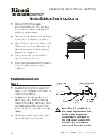 Предварительный просмотр 8 страницы Rinnai RIN250EHP Installation And Owner'S Manual