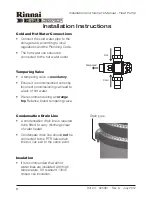 Предварительный просмотр 10 страницы Rinnai RIN250EHP Installation And Owner'S Manual