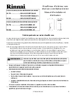 Предварительный просмотр 71 страницы Rinnai RL75e REU-VC2528WD(A)-US Installation And Operation Manual