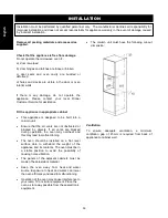 Предварительный просмотр 16 страницы Rinnai RO-M2561-SM Operation & Installation Manual