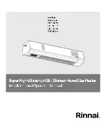 Предварительный просмотр 1 страницы Rinnai RSEP1S25N Installation And Operation Manual