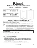 Предварительный просмотр 117 страницы Rinnai RUCS65i series Installation And Operation Manual