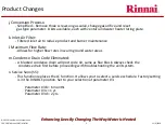 Предварительный просмотр 5 страницы Rinnai Sensei N-Series Service Presentation