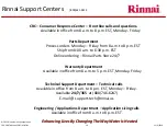 Предварительный просмотр 10 страницы Rinnai Sensei N-Series Service Presentation