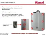 Предварительный просмотр 13 страницы Rinnai Sensei N-Series Service Presentation